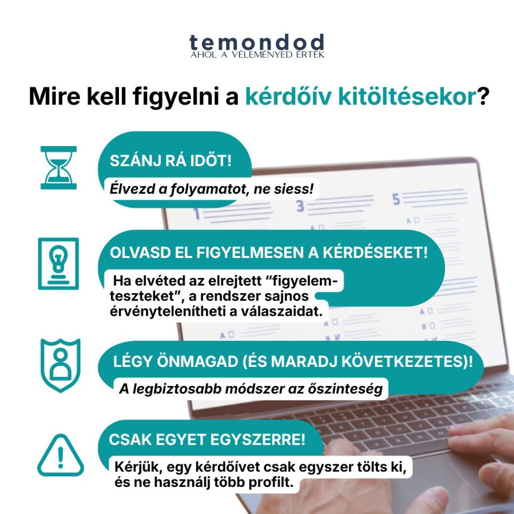 Mire kell figyelni a kérdőív kitöltésekor?